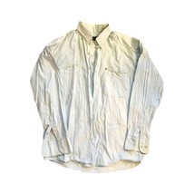 Vintage Ortega Classic Men`s Shirt Light Blue Long Sleeve Sz M Button Up - $12.19