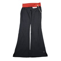 Lucy Pants Womens XS Black Flare Red Elastic Waist Pull On Sweatpants - £20.62 GBP