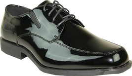 VANGELO Men Tuxedo Shoe TUX-7 Fashion Moc Toe with Wrinkle Free Black Pa... - £47.77 GBP+