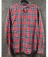 American Eagle Shirt Mens Large Red Plaid Button Down Long Sleeve Cotton... - £17.58 GBP