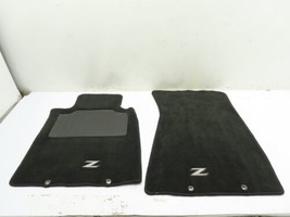 10 Nissan 370Z Convertible #1267 Floor Mat Pair, Carpet Left &amp; Right Black - $98.99