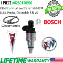 Genuine Bosch Single Fuel Injector for 1988-1991 Oldsmobile Delta 88 3.8... - $59.39