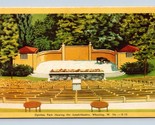 Oglebay Park Ampitheatre Wheeling West Virginia WV Linen Postcard E15 - $6.88