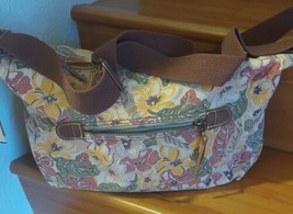 WOMENS Kim Kim Floral Shoulder Handbag Adjustable Canvas Strap NWT - £10.17 GBP