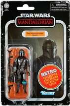 Star Wars Retro Collection 3.75&quot; Figure Wave 2 The Mandalorian Beskar IN... - $41.99