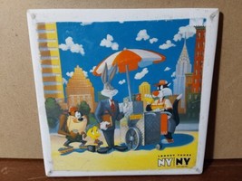 Looney Tunes 1984 Ceramic Tile Trivet Ny Suit Business Bugs Daffy Taz 6x6 - £18.64 GBP