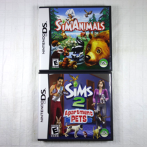 Sim Animals (Nds) &amp; The Sims 2 Apartment Pets (Nds) Lot - Cib Works - £18.81 GBP