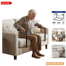 Stand Assist Rail for Couch and Chair Elderly Support Adjustable in Black - $81.13