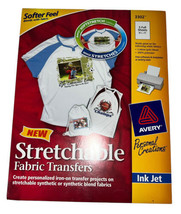 Avery 8.5 x 11 Stretchable Fabric Transfers for Injet Printers, 5 Sheets... - £9.65 GBP