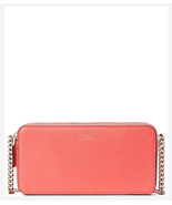 Kate Spade Margaux Double Zip Crossbody Lychee Organizer Handbag Purse $... - £46.38 GBP