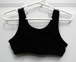 New Fruit of the Loom Sz 28 Girls Black Sport Bra or Bikini Top Cotton/Spandex - £7.03 GBP