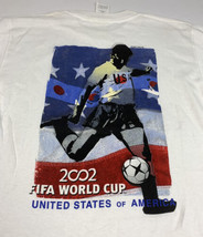 Vintage FIFA T Shirt 2002 World Cup Korea Japan Soccer Promo Tee Youth Large - £15.79 GBP