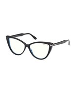 Tom Ford FT5843-B 005 Black/Clear Blue Light Block 56mm Eyeglasses New A... - $2,881.05 MXN