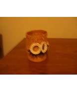 Pair of beaded crocheted earrings, white with black glass beads, (item 104) - $0.00 CAD