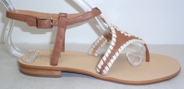 Jack Rogers Size 7 M MACI Cognac Bone Leather Dress Sandals New Womens Shoes - £94.17 GBP