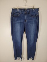 Judy Blue Jeans Womens Plus 18W (36x26) Relaxed Fit Blue Denim Distresse... - $33.20