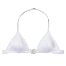 Victoria&#39;s Secret Swim VS Shine Hardware Halter Bikini Top Size XS White... - £31.97 GBP