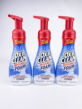 OxiClean Max Force Foam Laundry Pre Treater Stain Remover New Pump Lot of 3 - £33.96 GBP