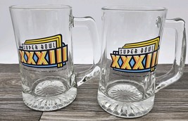Vintage 1999 Super Bowl XXXIII 33 Beer Mugs Miami vs. Falcons Set Of 2 - $276.28 MXN