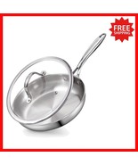 Versatile 8-Inch Frying Pan with Tempered Glass Lid - Perfect for Stir F... - $1,229.64 MXN