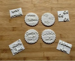 Navidad Sellos Textura para Cupcakes Colección 2020 - $5.68+