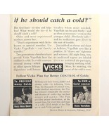 1934 Vicks VapoRub Cold Remedy Advertisement Medical Ephemera  - $376.28 MXN