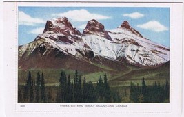 Alberta Folkard Postcard Three Sisters Rocky Mountains - £1.72 GBP