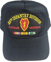 25TH Infantry Division Vietnam Veteran Hat 2 With Ribbons And The 25th Id Tropic - £14.06 GBP