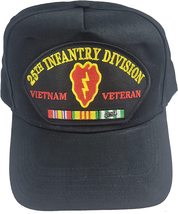 25TH Infantry Division Vietnam Veteran Hat 2 With Ribbons And The 25th Id Tropic - £13.44 GBP