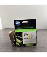 Genuine HP 712 Yellow Standard Yield Ink Cartridge, 3-pack Exp 03/2024 - $49.87