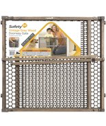 Safety 1st Vintage Wood Baby Gate with Pressure Mount Fastening, Grey - £31.52 GBP