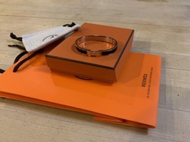 Hermes Clic Clack H bracelet Bangle  Black  and Rose Gold - $157.41