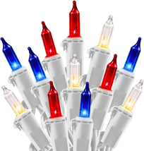 4th of July Decoration Patriotic Mini Lights - 100 Count 25 Feet - £13.27 GBP