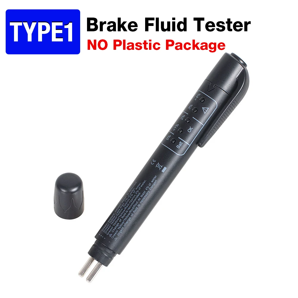 Auto Liquid testing ke Fluid Tester pen 5 LED indicator Digital display for DOT3 - £77.72 GBP