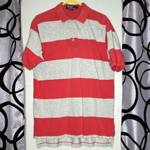 Vintage Polo by Ralph Lauren, blue label, striped polo shirt, size large - $21.56