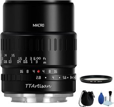 Ttartisan 40Mm F2.8 Aps-C Macro Lens 1:1 Magnification Manual Focus Camera Lens - £121.32 GBP