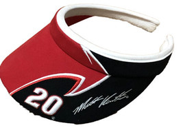 Opaco Kenseth #20 Nascar Racing Chase Authentics Rosso &amp; Nero Visiera Cappello - £12.44 GBP
