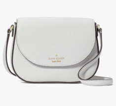 Kate Spade Leila Mini Flap Crossbody Quill Grey Leather WLR00396 Gray NWT - £71.19 GBP