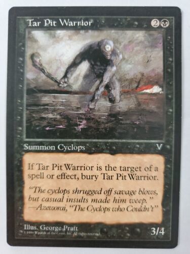 MTG Magic The Gathering Card Tar Pit Warrior Summon Cyclops Black Vision... - $3.84