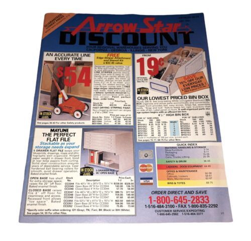 Arrow Star Discount Vintage 1990’s Catalog - $4.40