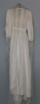 Victorian wedding dress ANTIQUE EARLY 1900s White Sheer Lace Beaded PLUS... - $99.99