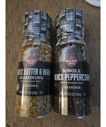 2 Wellsley Farms Whole Black Peppercorn/Garlic Butter Herb Grinder(G10) - $22.20