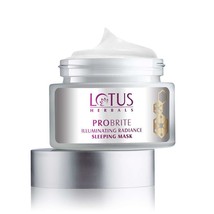 Lotus Herbals Probrite Illuminant Rayonnement Nuit Crème 50 GM Visage Soin - £18.95 GBP