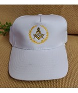 Vintage Nissun Freemason Hat Mason  Embroidered Adjustable Hook &amp; Loop .... - €20,21 EUR