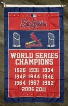 St. Louis Cardinals World Series Championship Flag 3x5 ft Banner Man-Cave - €17,29 EUR