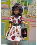 Handmade LADYBUG GARDEN 5pc Doll Clothes &amp; Accessories, Fits 9&quot; Skipper,... - £15.76 GBP