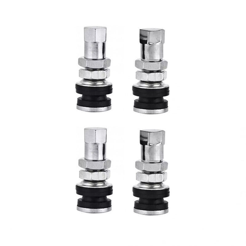 4PCS Flush Mount Metal Chrome Tire Valve Stems High Pressure Bolt Valve - $4.55