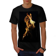 Wellcoda Flame Fire Hot Nature Mens T-shirt, Hell Graphic Design Printed Tee - £14.87 GBP+