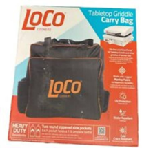 Tabletop Griddle Carry Bag w/3-Zippered Side Pockets, Black - LOCO LCGTT... - $17.81