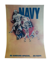 Poster Navy Football be Someone Special Go Navy Cardboard Paper Poster 2... - £12.50 GBP
